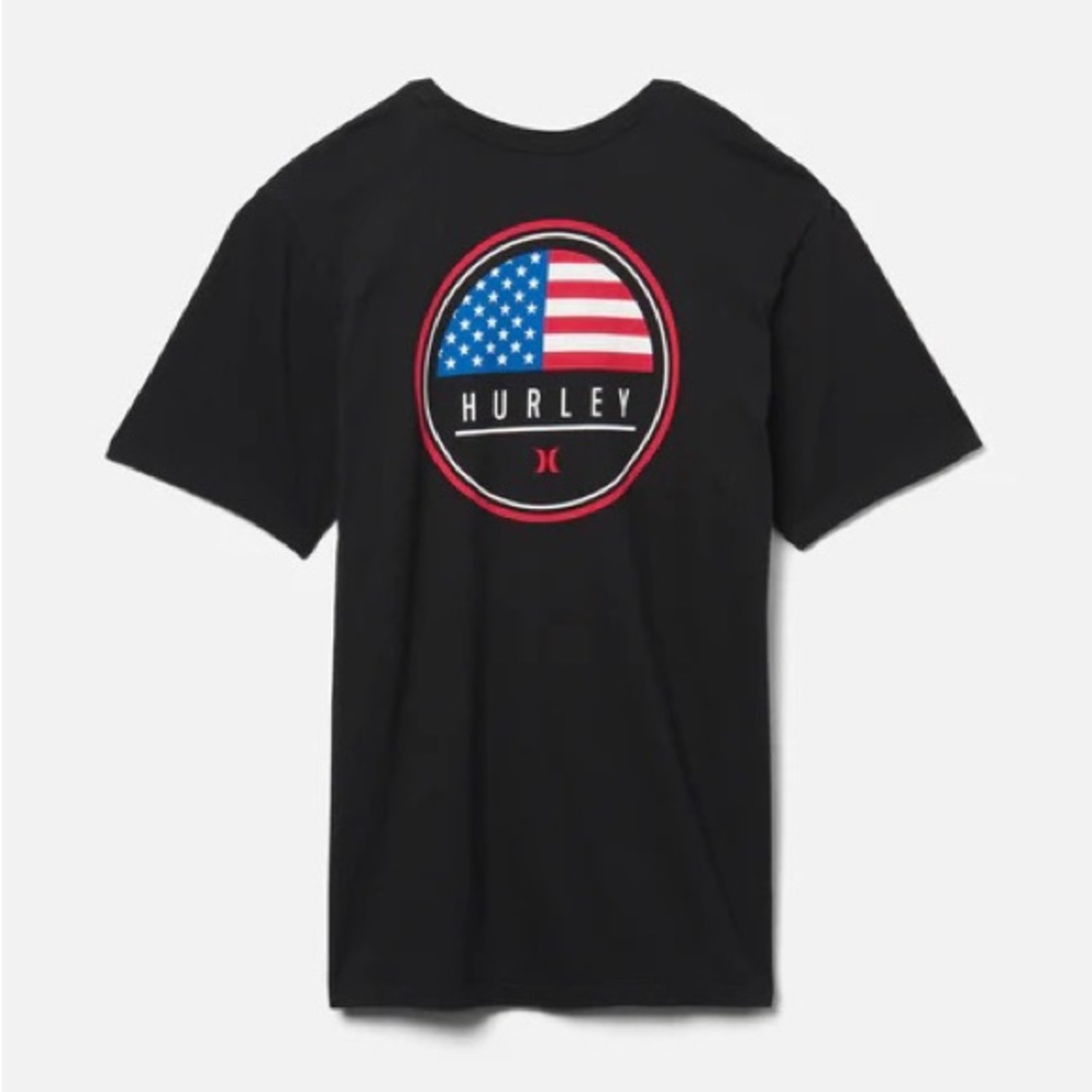 NWT! Hurley Everyday Washed Destination Flag Short Sleeve T Shirt Sz Medium